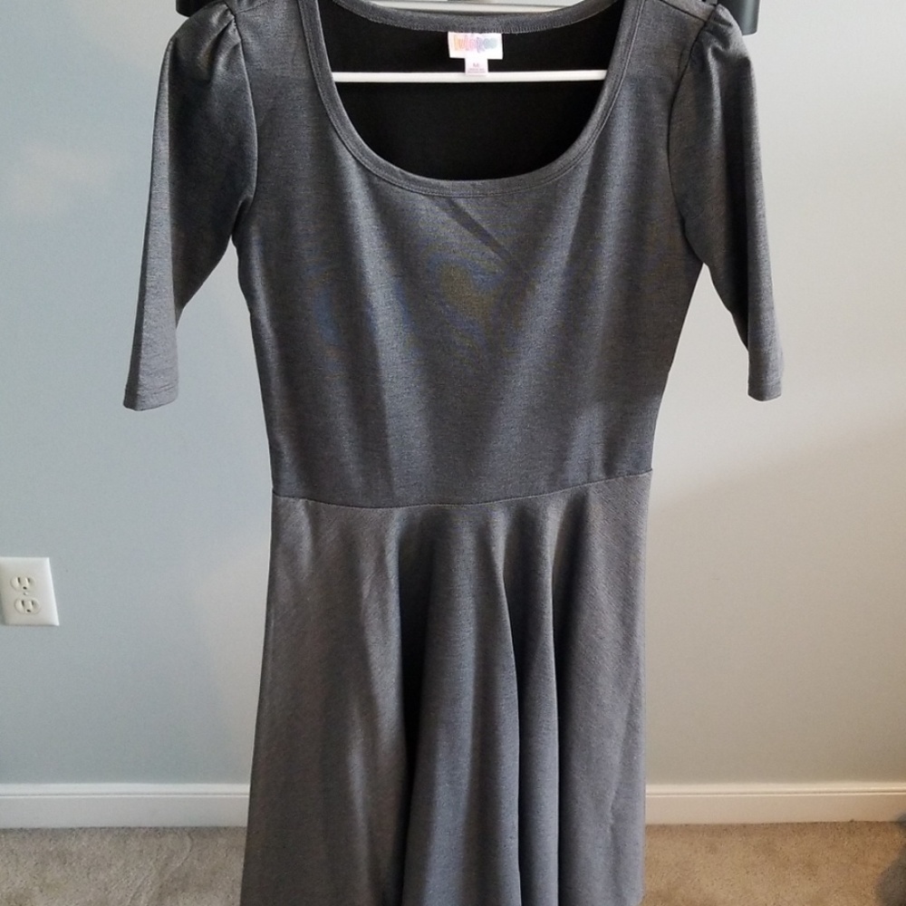 LulaRoe gray Nicole dress